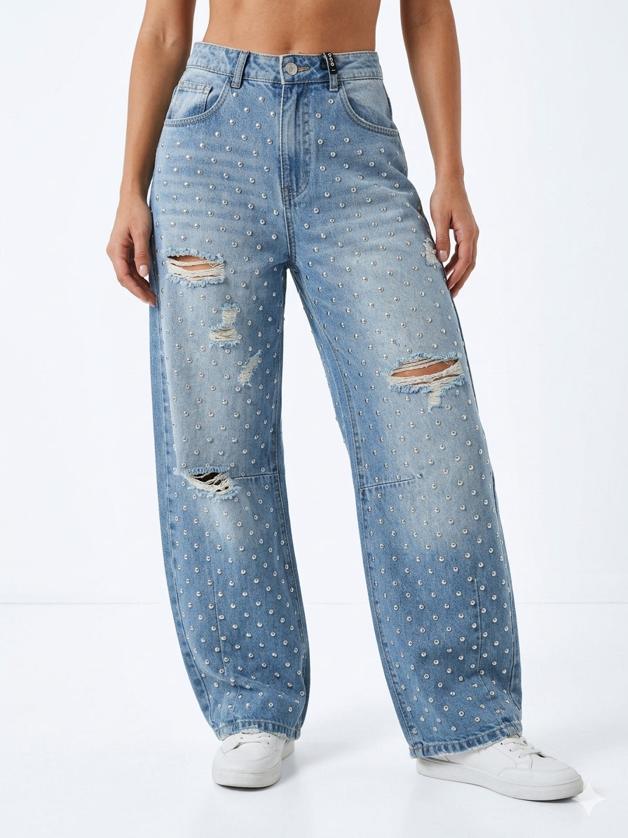 Jeans Haveone Con Borchie