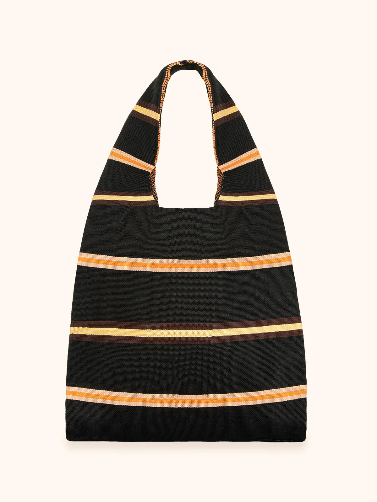 Me Fui Maxi Bag Black Rigata