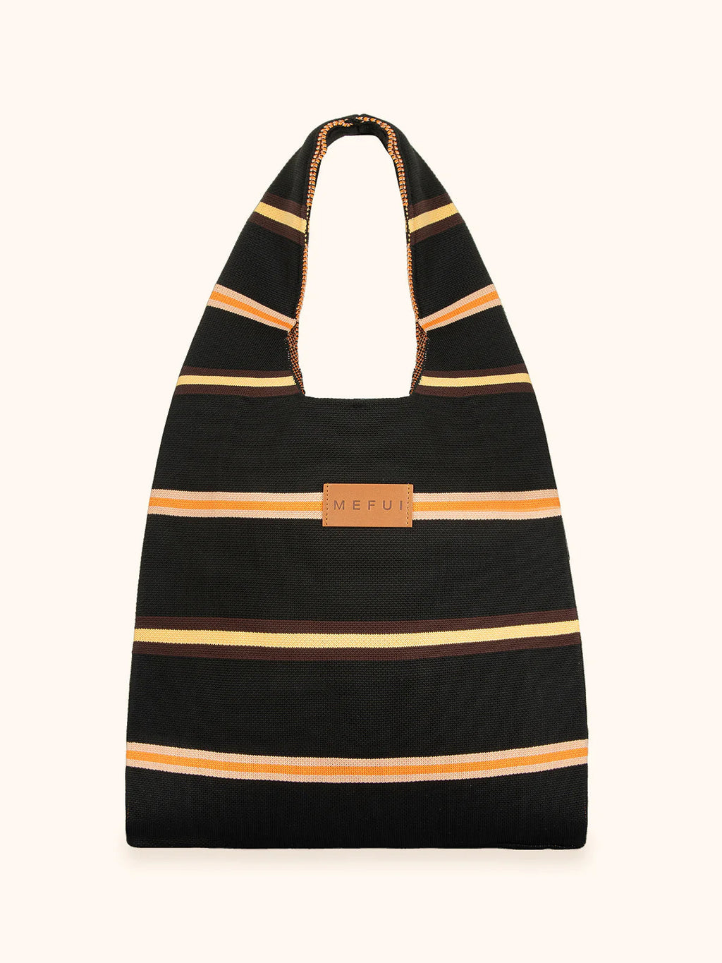 Me Fui Maxi Bag Black Rigata