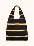 Me Fui Maxi Bag Black Rigata