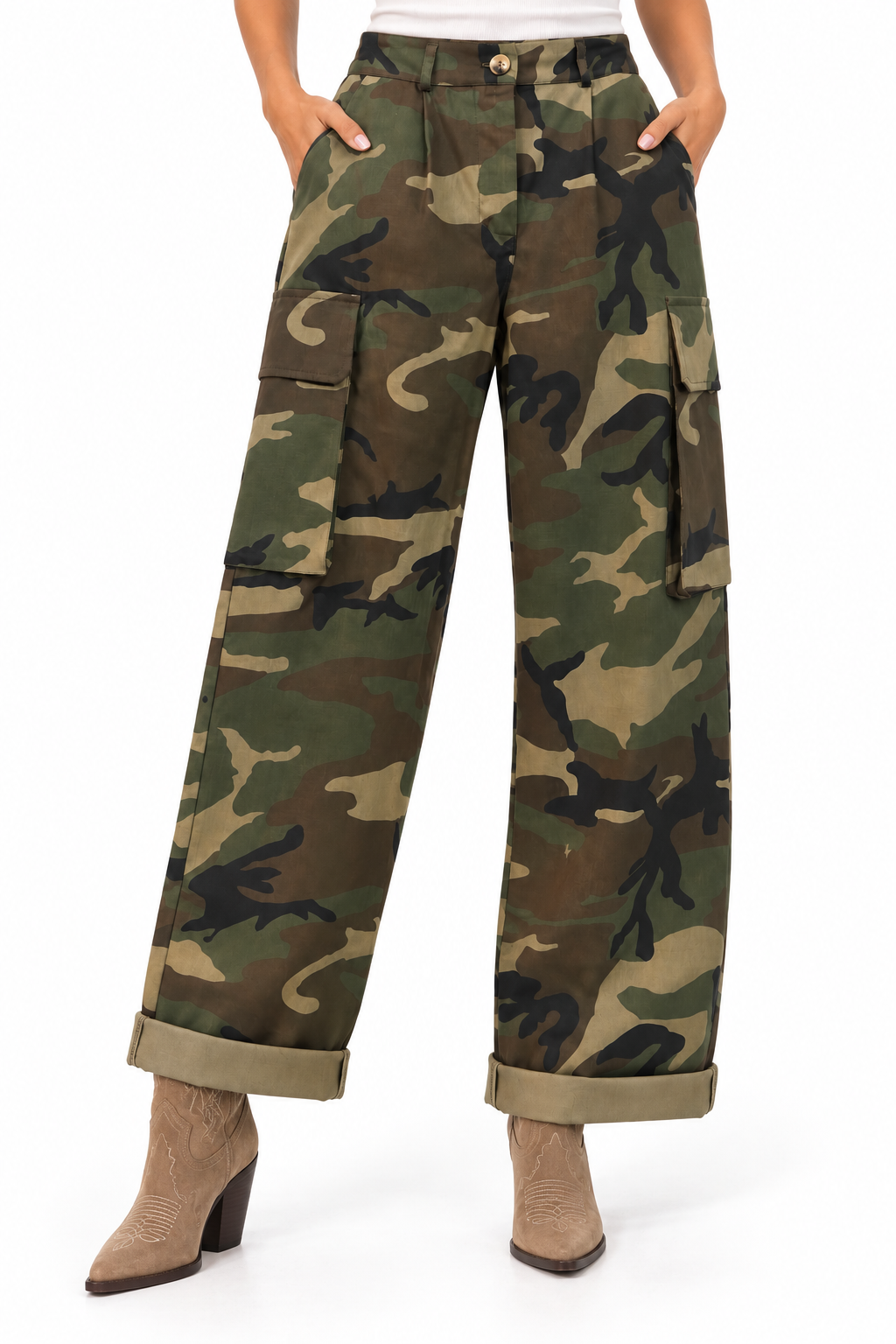 Pantalone Cargo Mimetico