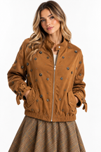 Giacca Denim Ricamo