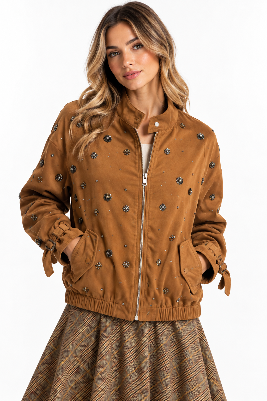 Giacca Denim Ricamo