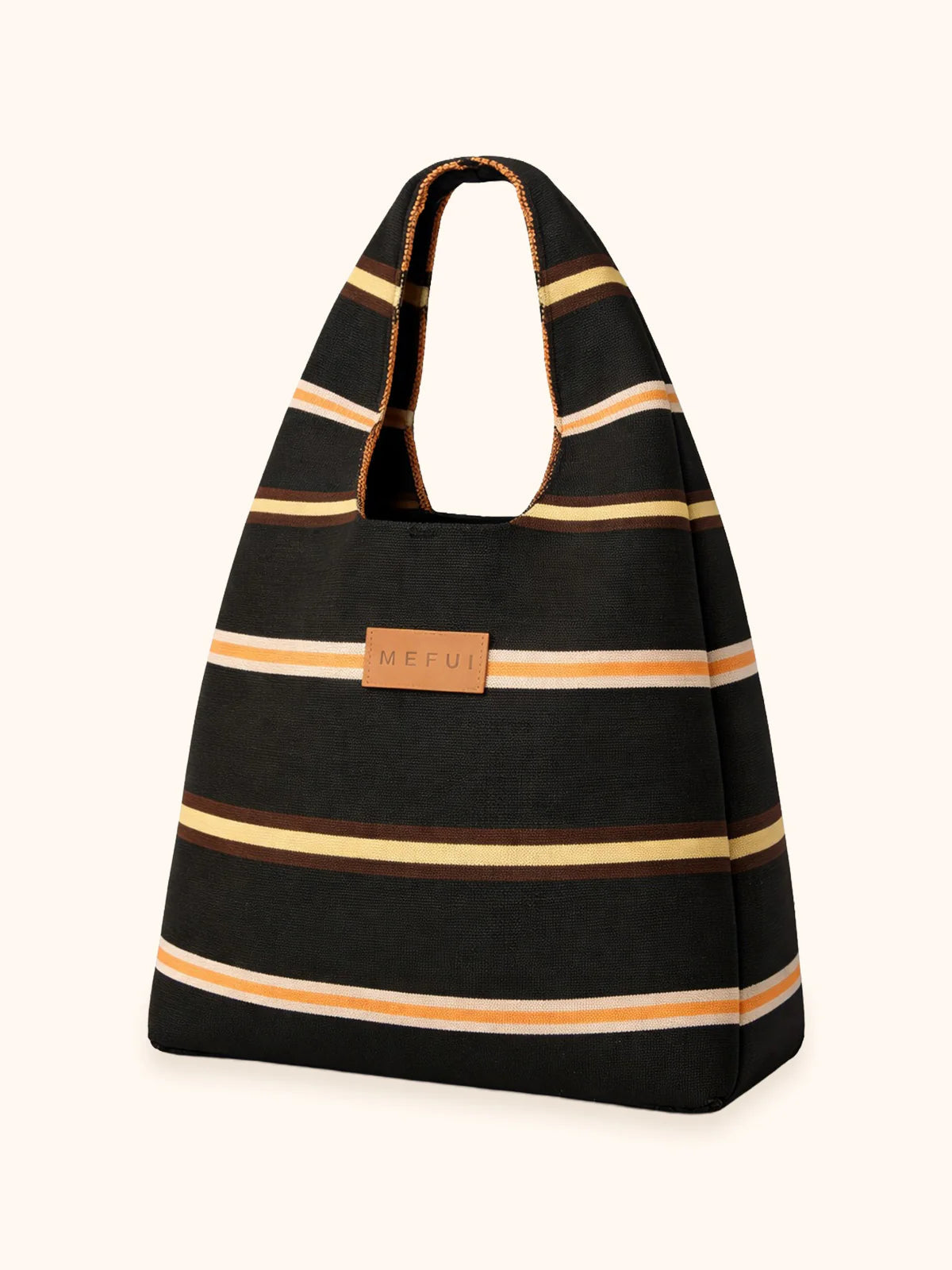Me Fui Maxi Bag Black Rigata
