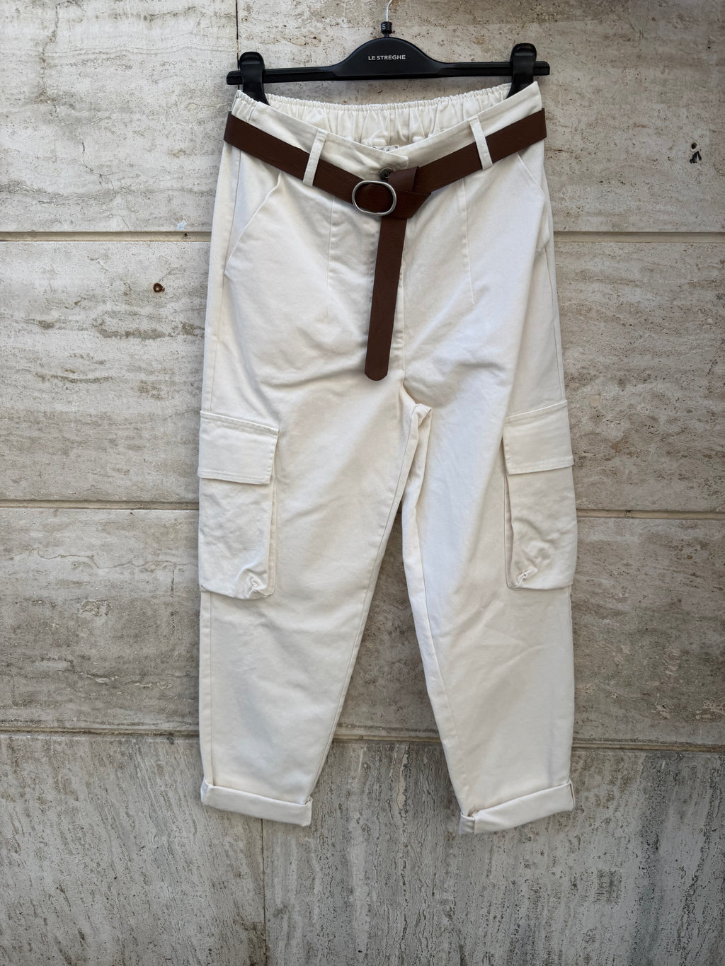 Pantalone con elastico con tasconi