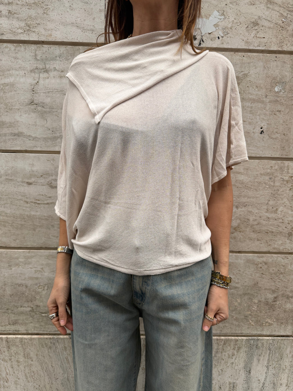 Maglia collo Sciallato Taglia Unica