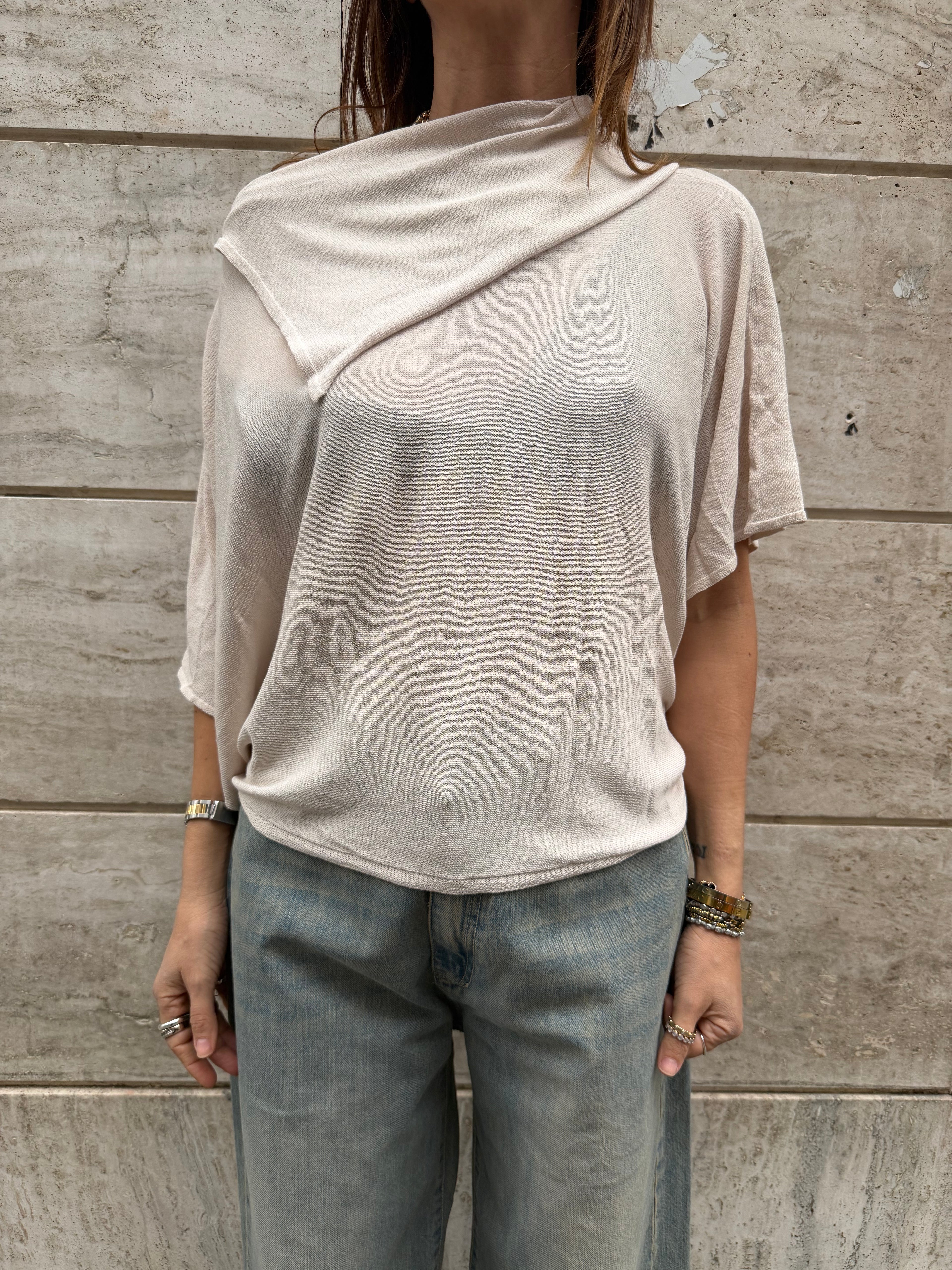 Maglia collo Sciallato Taglia Unica