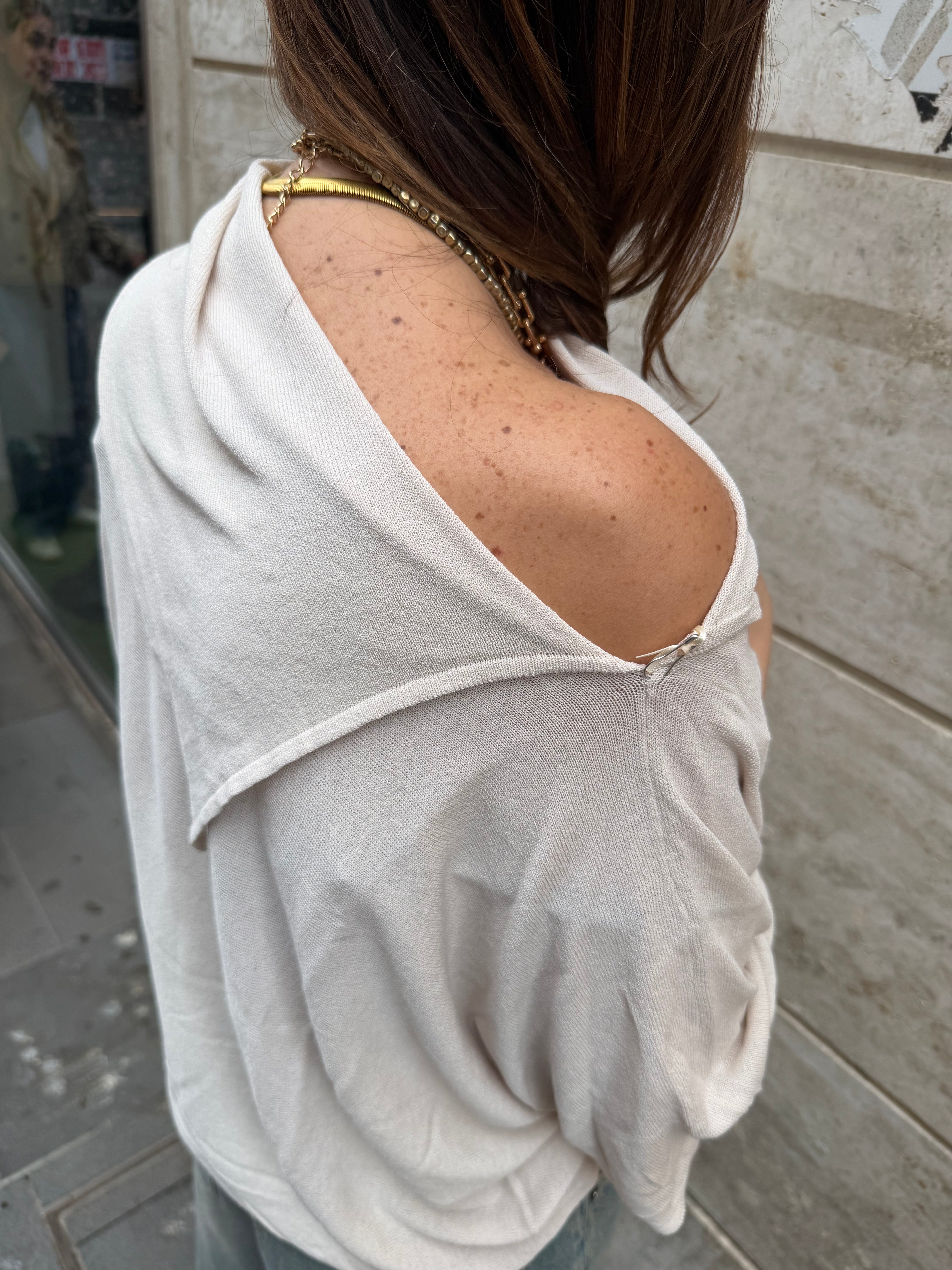 Maglia collo Sciallato Taglia Unica
