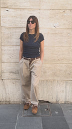 Pantalone largo+cinta.